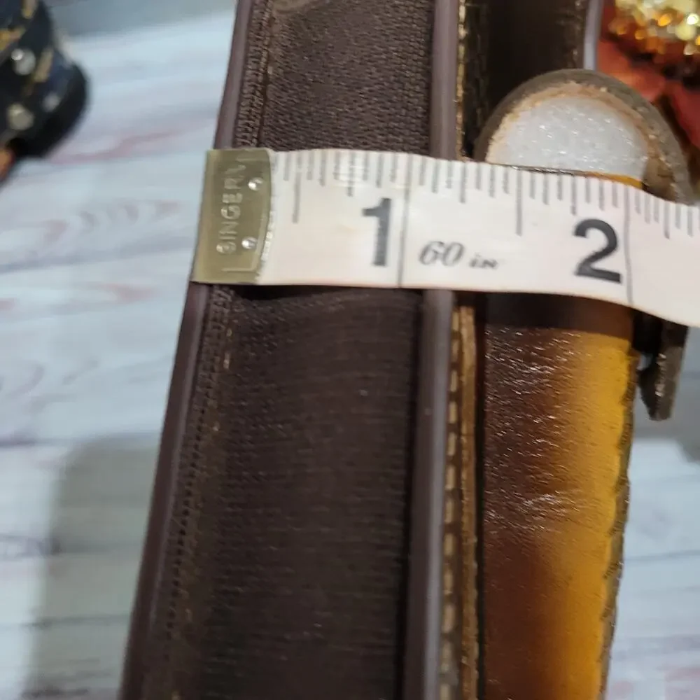 Praying Cowboy Leather Phone Holstor With Knife Sheath With Belt Clip LARGE 7x4